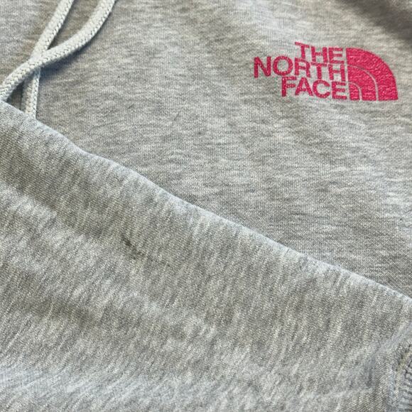 TNF The North Face Cancer Awareness Gray Pink Womens M‎ Fleece Pullover Hoodie - Picture 7 of 12